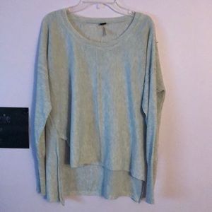 Grey high low sweater